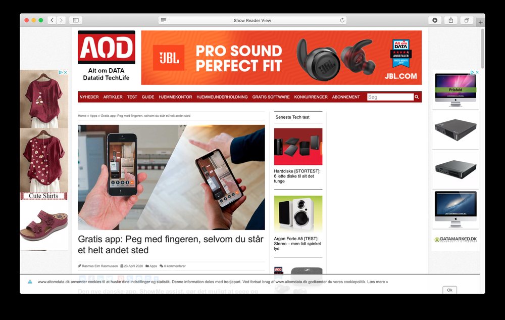 Gratis app: Peg med fingeren, selvom du står et helt andet sted, Alt om Data