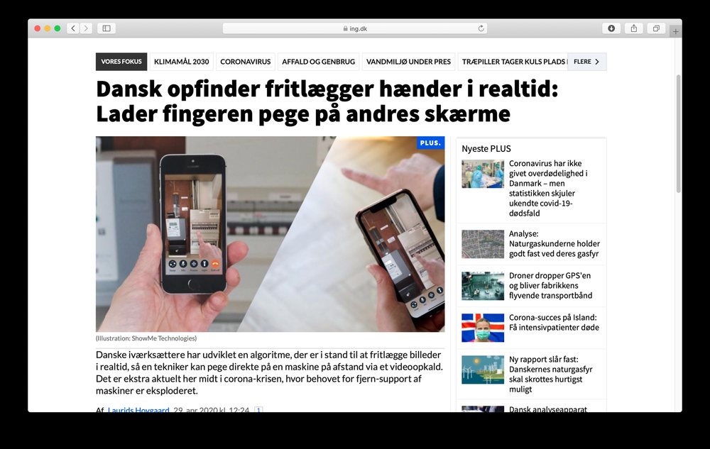 Dansk opfinder fritlægger hænder i realtid, Ingeniøren